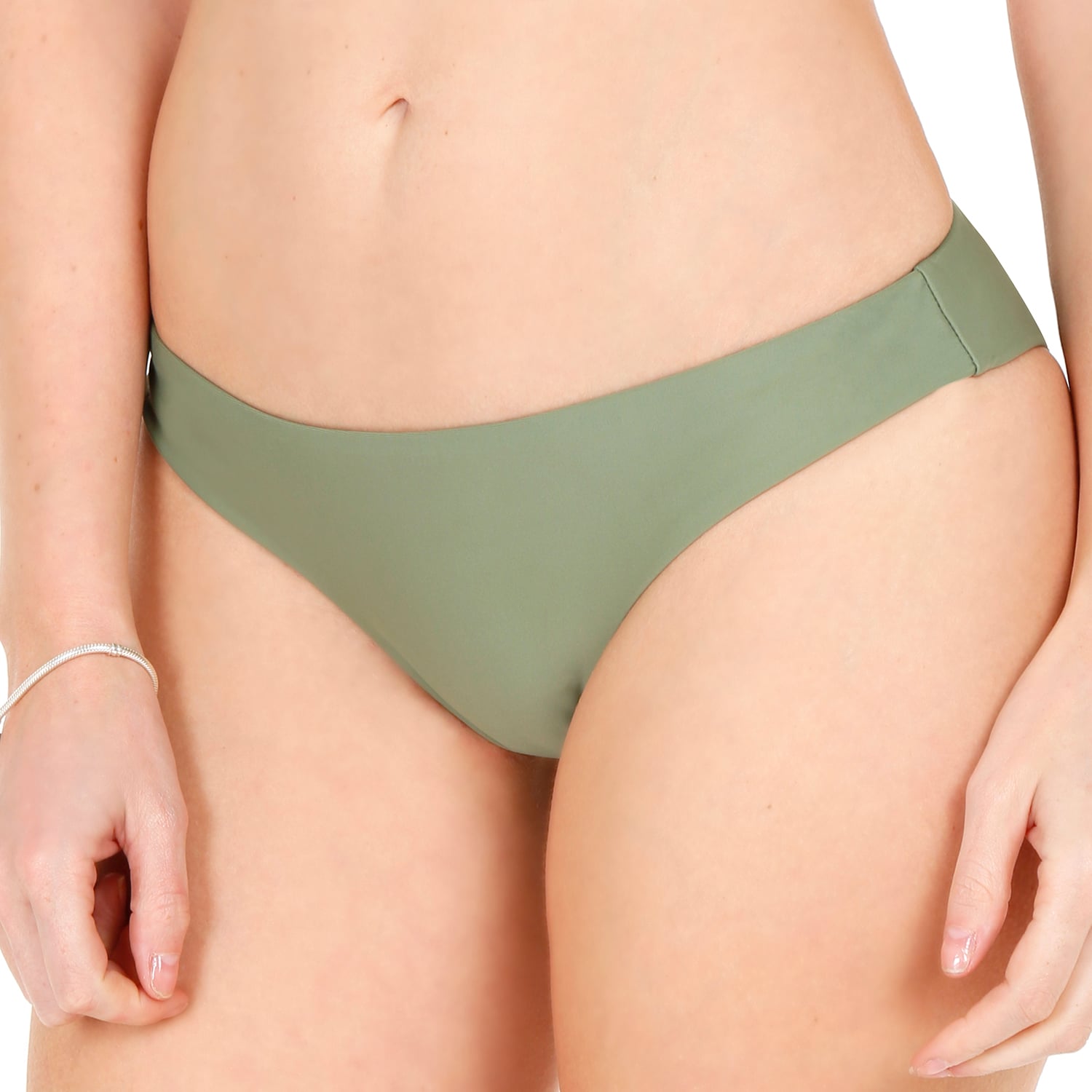 TRAJE DE BAÑO MUJER H2O WEAR BOTTOM CALZÓN CLÁSICO VERDE - 1