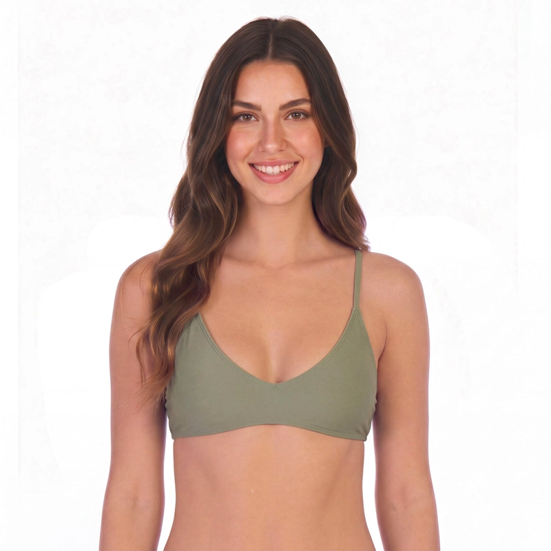 TRAJE DE BAÑO MUJER H2O WEAR TOP CON VIVOS VERDE - 1