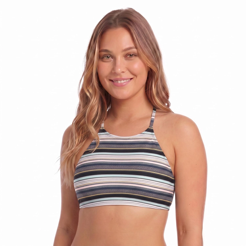 TRAJE DE BAÑO MUJER H2O WEAR TOP HIGH NECK MULTICOLOR - 3