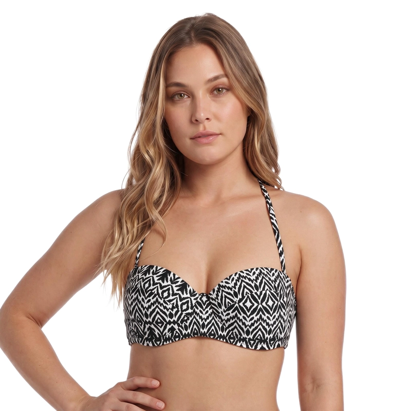 TRAJE DE BAÑO MUJER H2O WEAR TOP BALCONY NEGRO PIZARRA - 3