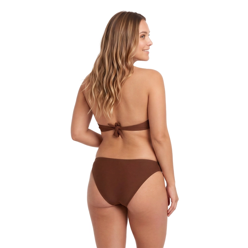 TRAJE DE BAÑO MUJER H2O WEAR BIKINI BANDEAU CAFÉ - 3