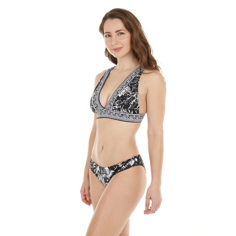 TRAJE DE BAÑO MUJER H2O WEAR BIKINI HALTER BANDA NEGRO PIZARRA - 2