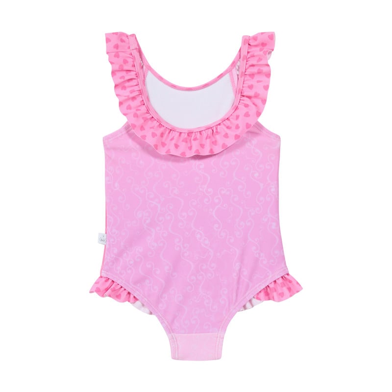 TRAJE DE BAÑO DISNEY ROSADO ENTERO PARA BEBE NIÑA - 2