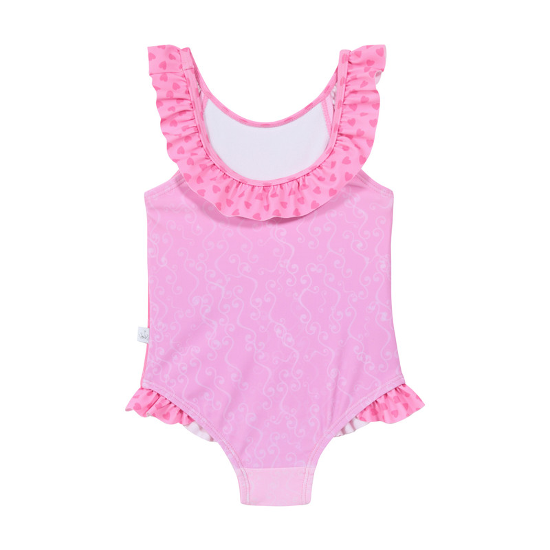 TRAJE DE BAÑO DISNEY ROSADO ENTERO PARA BEBE NIÑA - 2