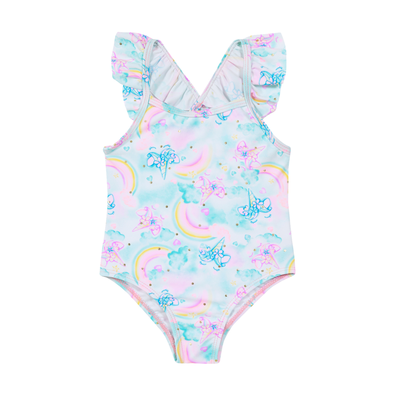 TRAJE DE BAÑO H2O WEAR BLANCO BEBÉ NIÑA UV+30 VUELOS FOLIA - 1