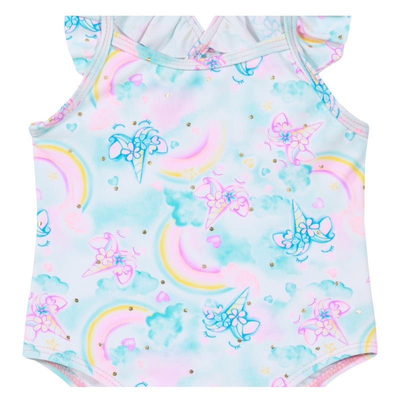 TRAJE DE BAÑO H2O WEAR BLANCO BEBÉ NIÑA UV+30 VUELOS FOLIA - 3