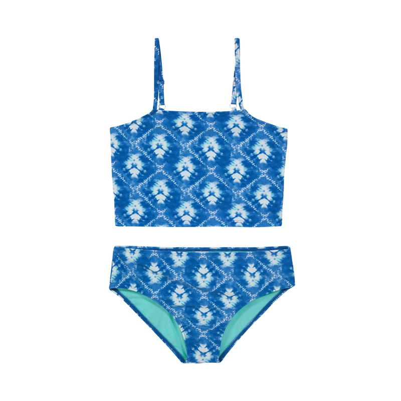 TANKINI NIÑA H2O WEAR AZUL TEENS UV+30 RECTO RECTO TIE DYE - 1