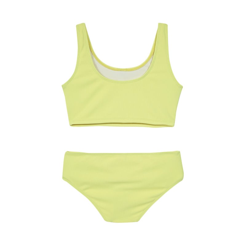 TANKINI NIÑA H2O WEAR AMARILLO TEENS UV+30 CAMISETA RIB TEXTURA - 2