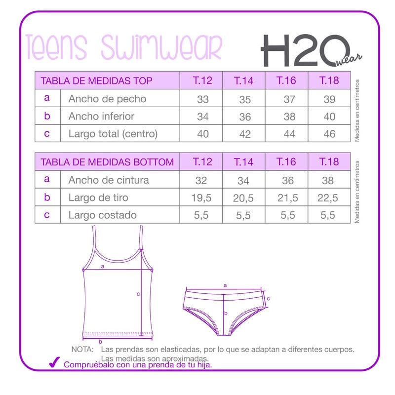 TANKINI NIÑA H2O WEAR AMARILLO TEENS UV+30 CAMISETA RIB TEXTURA - 4