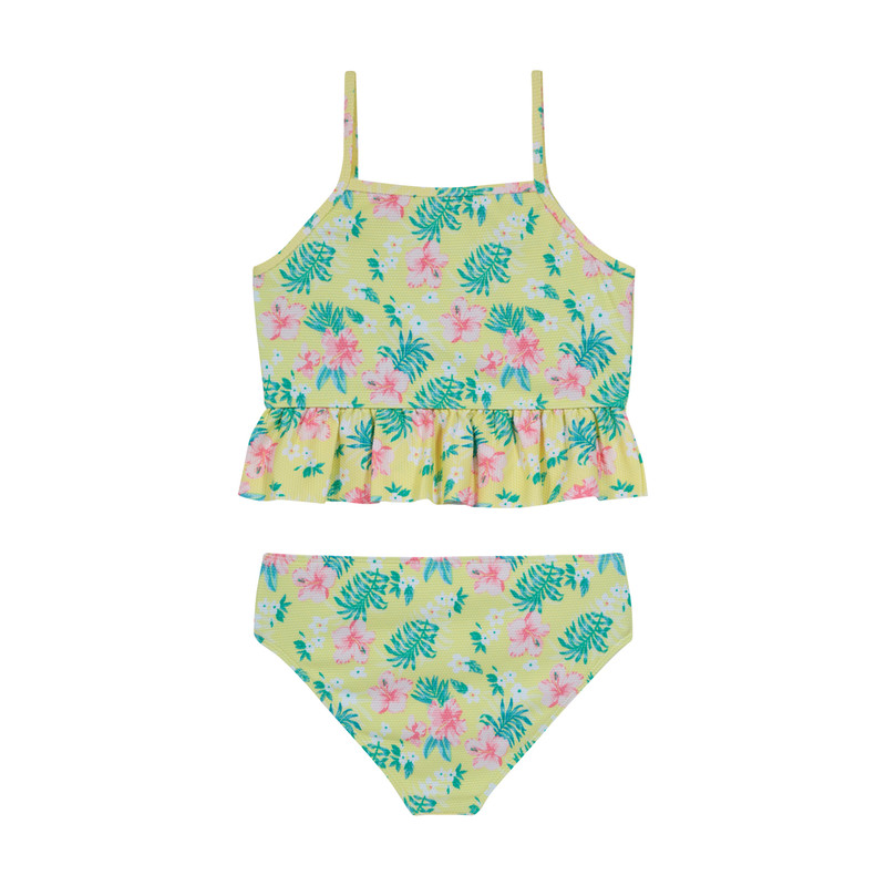 TANKINI NIÑA H2O WEAR AMARILLO TEXTURA ESTAMPADO UV+30 - 2