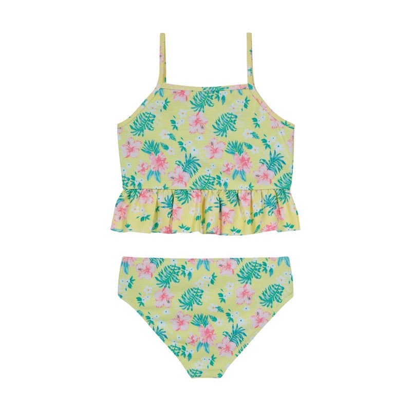 TANKINI NIÑA H2O WEAR AMARILLO TEXTURA ESTAMPADO UV+30 - 2