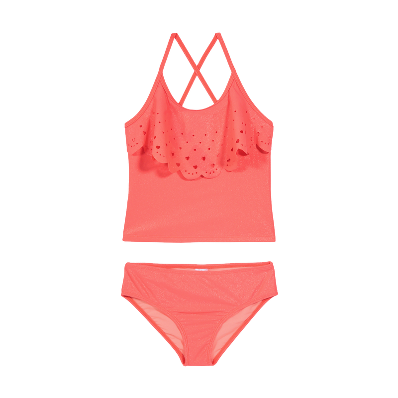TANKINI NIÑA H2O WEAR CORAL BRILLO VUELO LASER UV+30 - 1