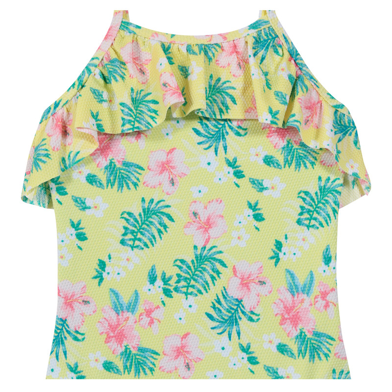 NIÑA TRAJE DE BAÑO ESTAMPADO H2O WEAR UV+30 AMARILLO - 3