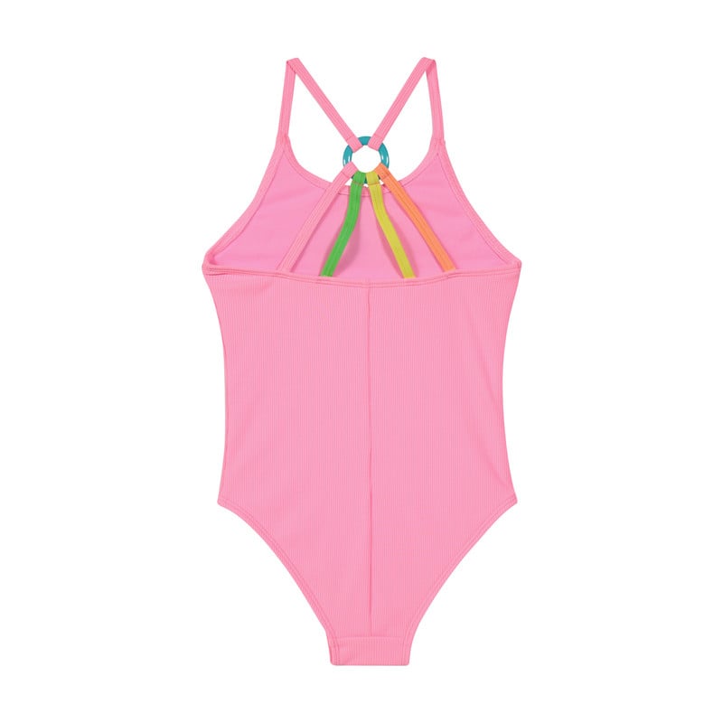 TRAJE DE BAÑO NIÑA H2O WEAR ROSADO TEXTURA UV+30 - 2