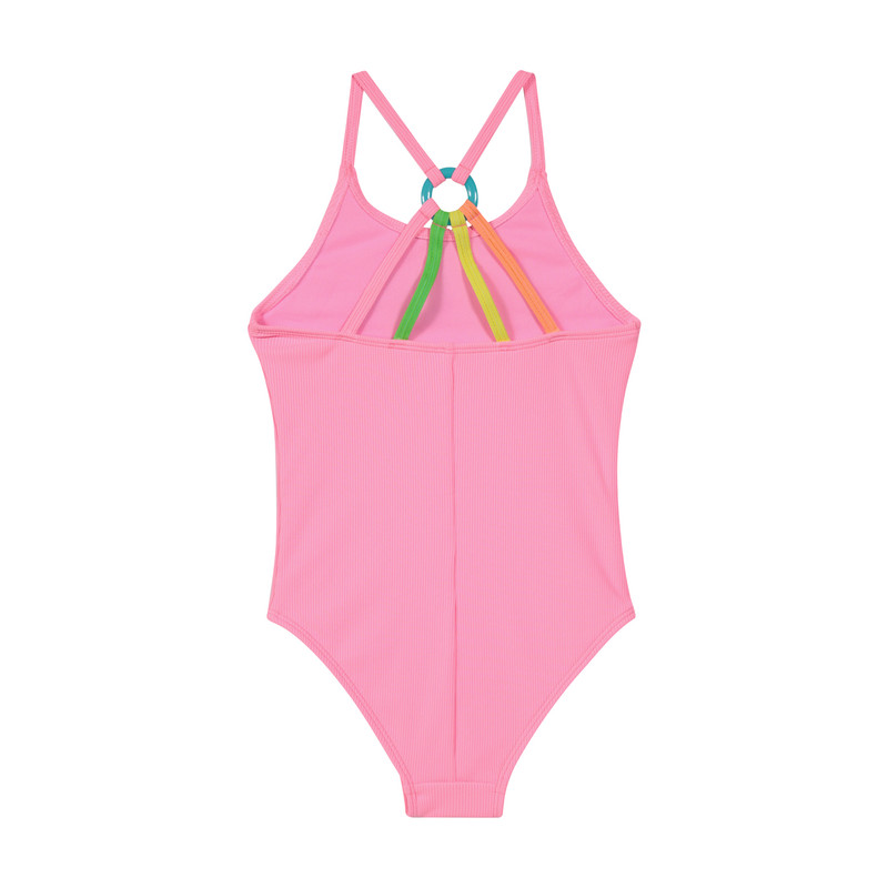 TRAJE DE BAÑO NIÑA H2O WEAR ROSADO TEXTURA UV+30 - 2