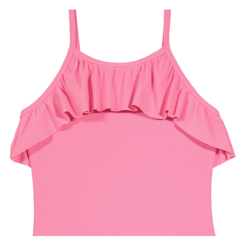 NIÑA TRAJE DE BAÑO ENTERO UV+30 TEXTURA VUELO ROSADO - 3