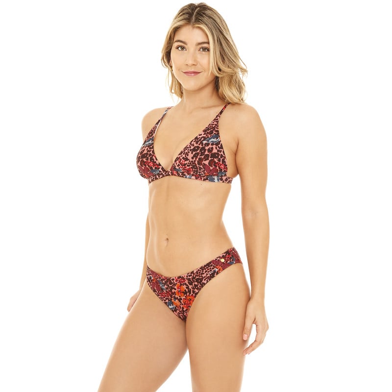 TRAJE DE BAÑO MUJER H2O WEAR BIKINI TRIANGULO FIJO ESTAMPADO VIOLETA - 2