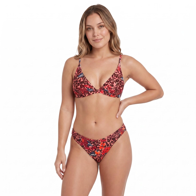 TRAJE DE BAÑO MUJER H2O WEAR BIKINI TRIANGULO FIJO ESTAMPADO VIOLETA - 3