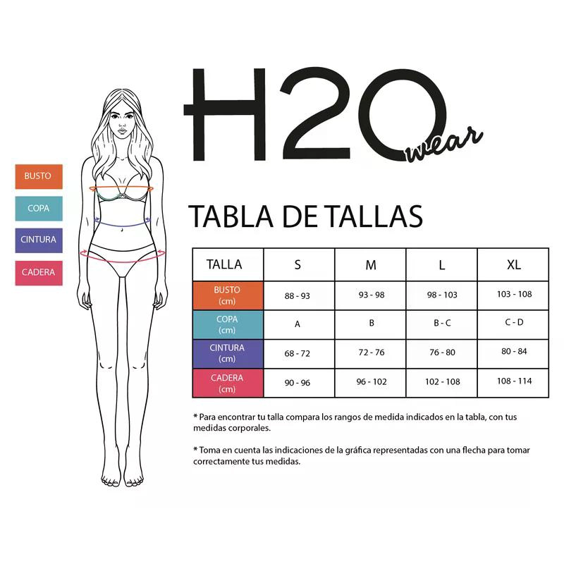 TRAJE DE BAÑO MUJER H2O WEAR BIKINI TRIANGULO BANDA ESTAMPADO VERDE - 5