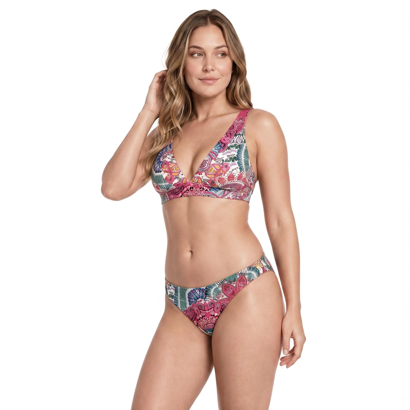 TRAJE DE BAÑO MUJER H2O WEAR BIKINI HALTER BANDA MAGENTA - 3