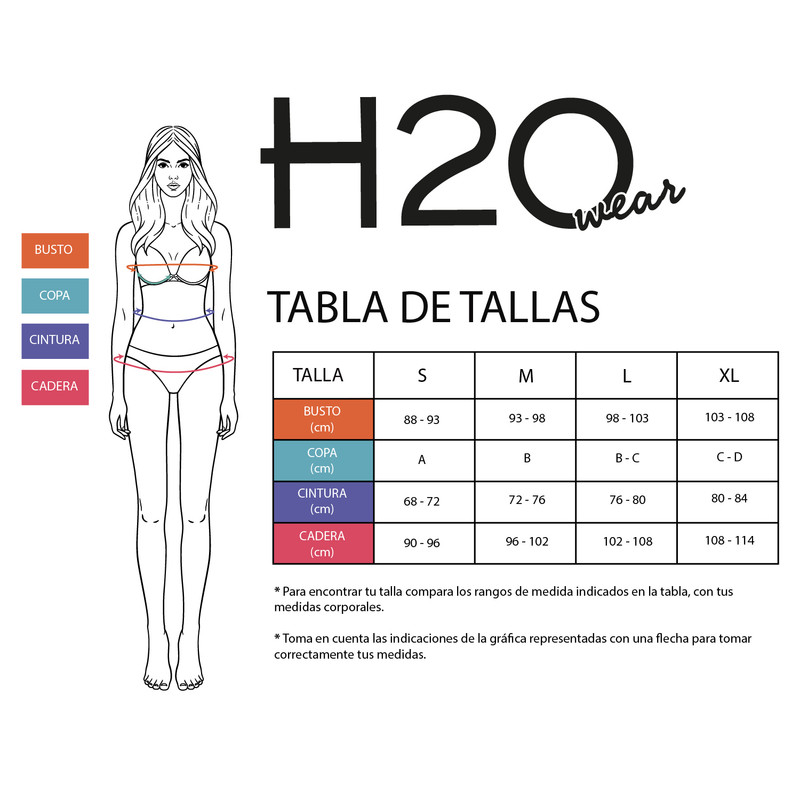 TRAJE DE BAÑO MUJER H2O WEAR BIKINI HALTER BANDA MAGENTA - 6