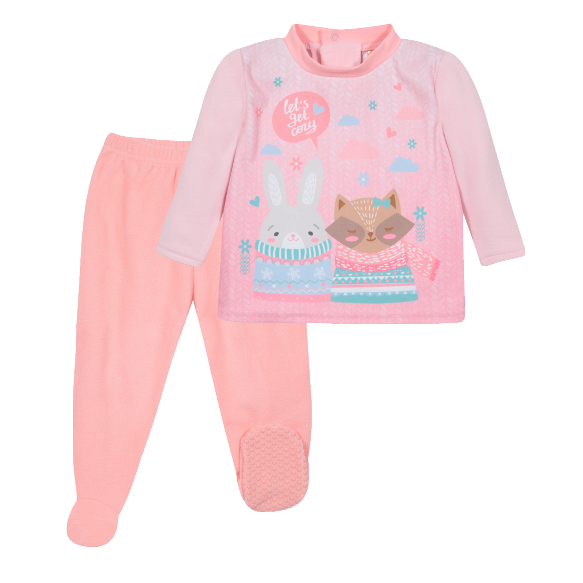 PIJAMA BEBÉ NIÑA POLAR RECICLADO GET COZY ROSA H2O WEAR - 1