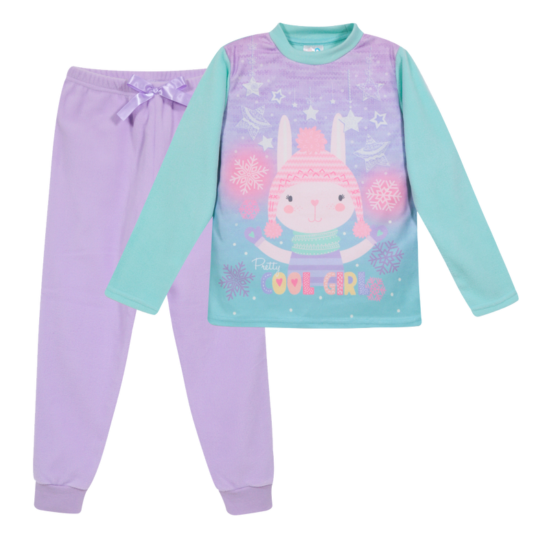 PIJAMA NIÑA POLAR COOL GIRL LILA H2O WEAR - 1