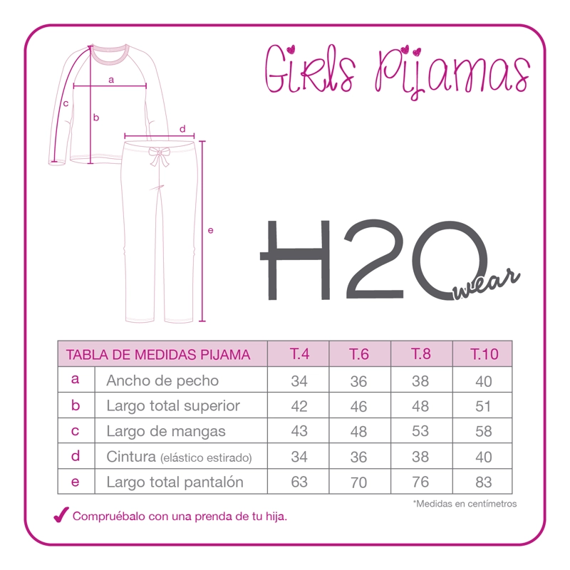 PIJAMA NIÑA H2O WEAR LILA POLAR COOL GIRL - 3