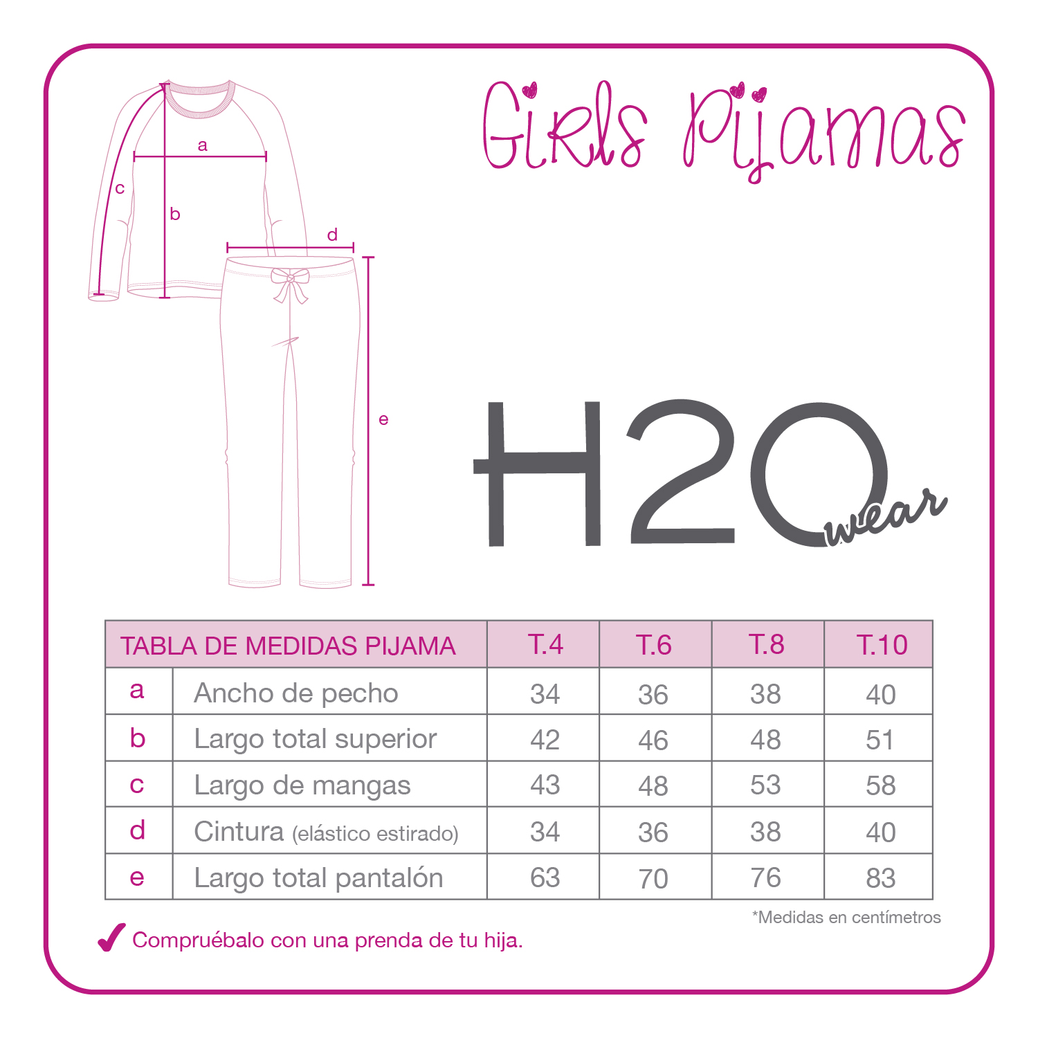 PIJAMA NIÑA POLAR H2O WEAR FUCSIA - 3