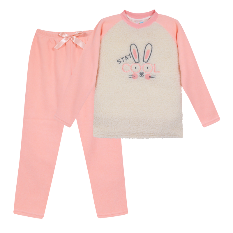 PIJAMA NIÑA SHERPA POLAR H2O WEAR CORAL - 1