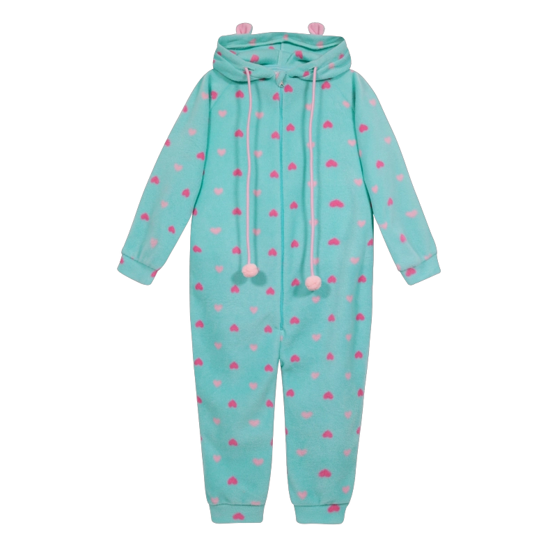 PIJAMA NIÑA POLAR  ESTAMPADO H2O WEAR CELESTE - 1