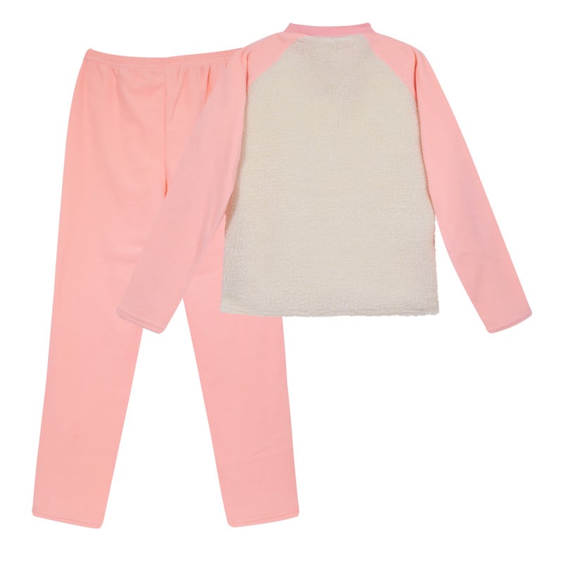 PIJAMA TEENS NIÑA SHERPA POLAR BORDADO H2O WEAR CORAL - 2