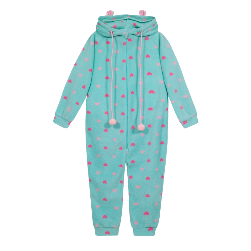 PIJAMA TEENS NIÑA POLAR ENTERO H2O WEAR CELESTE - 1