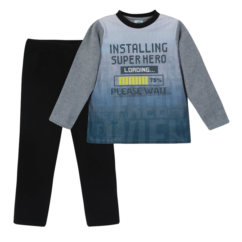 PIJAMA NIÑO POLAR H2O WEAR GRIS - 1