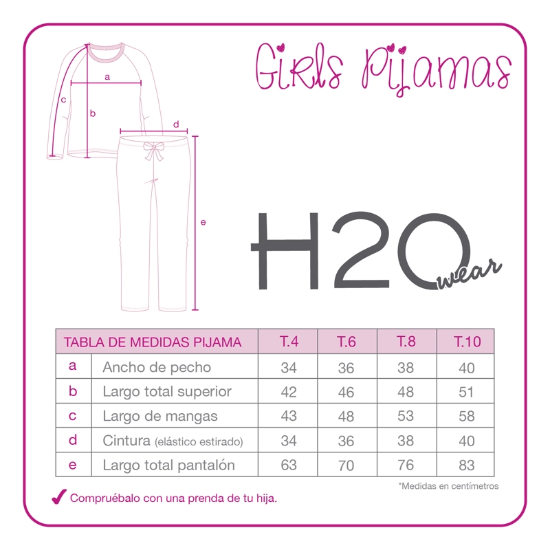 PIJAMA NIÑA H2O WEAR VERDE POLAR SUSTENTABLE AGUAMARINA - 3