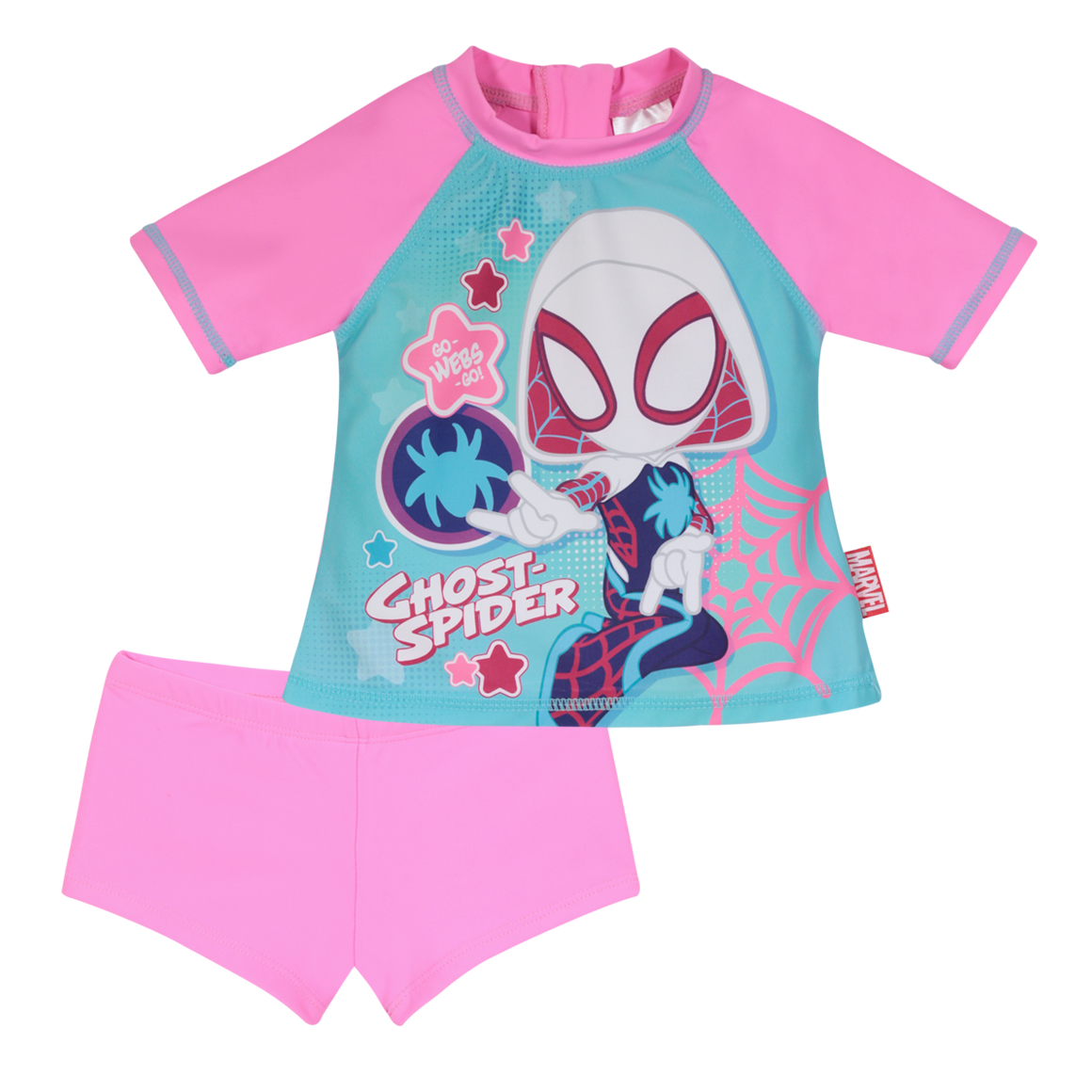 TRAJE DE BAÑO BEBE NIÑA DISNEY ROSA SET UV 50 SPIDEY - 1