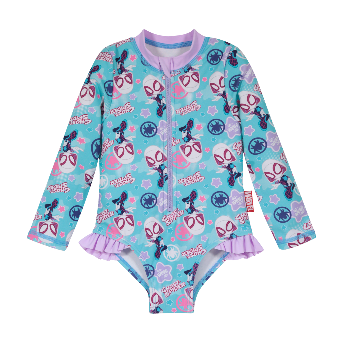 TRAJE DE BAÑO BEBE NIÑA DISNEY CELESTE UV 50 MANGA LARGA - 1