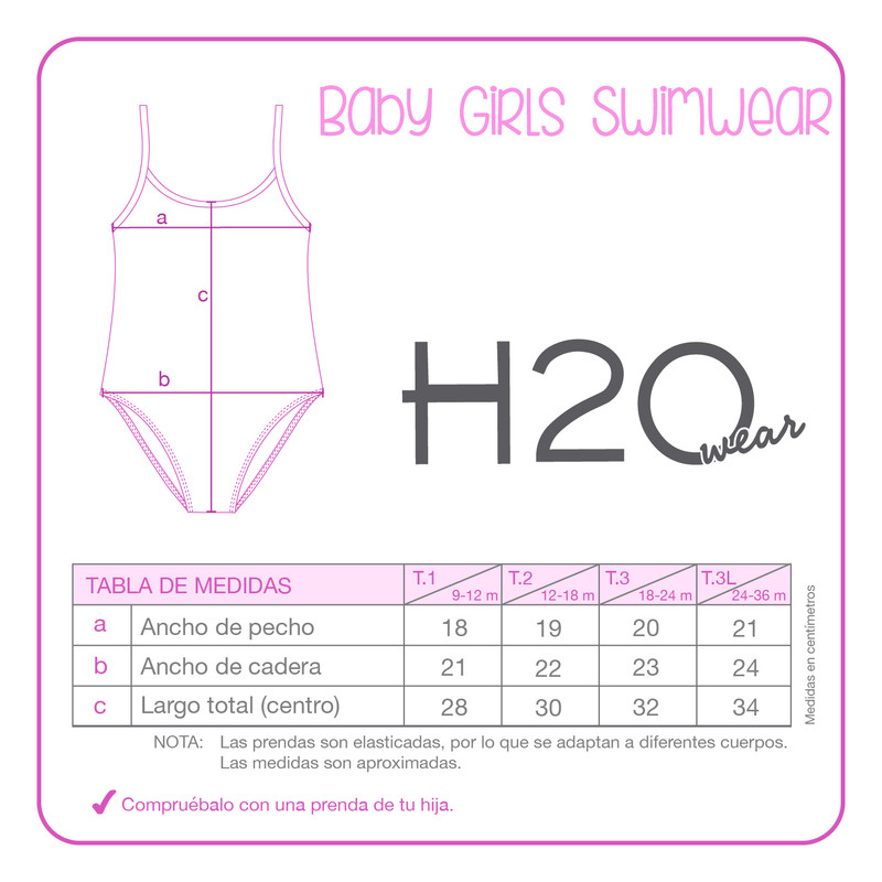 TRAJE DE BAÑO BEBE NIÑA DISNEY CELESTE UV 50 MANGA LARGA - 3