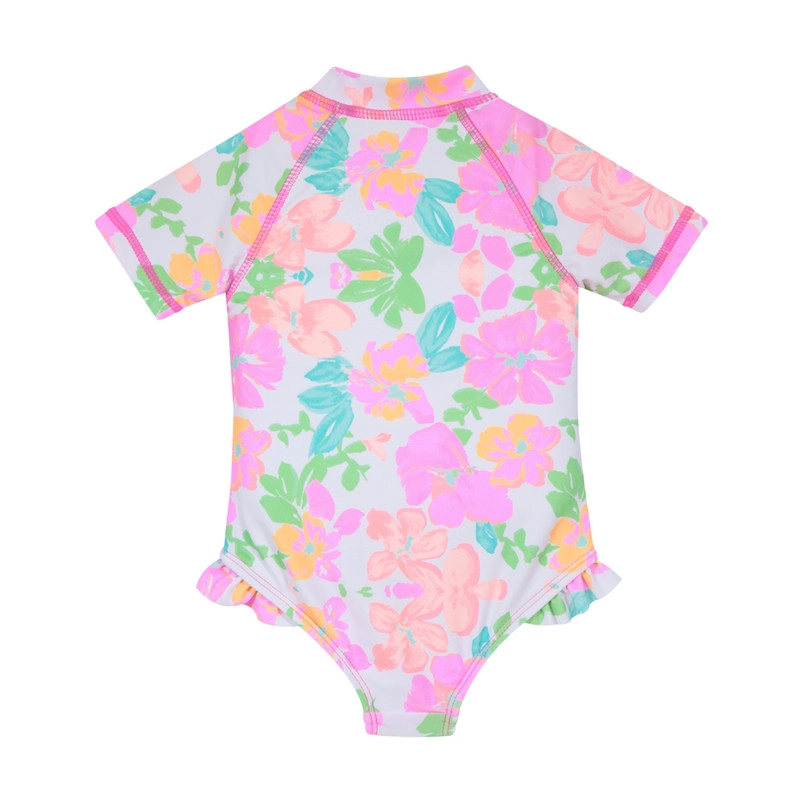 TRAJE DE BAÑO BEBE NIÑA UV30 MANGA CORTA H2O WEAR BLANCO - 2