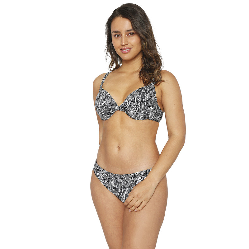 TRAJE DE BAÑO MUJER H2O WEAR BIKINI COPA ESTAMPADO GRIS OSCURO - 2