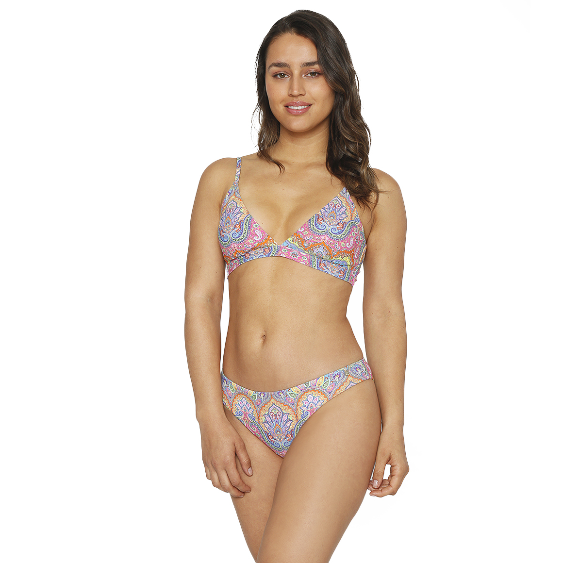 TRAJE DE BAÑO MUJER H2O WEAR BIKINI TRIANGULO BANDA ROSA FUERTE - 7
