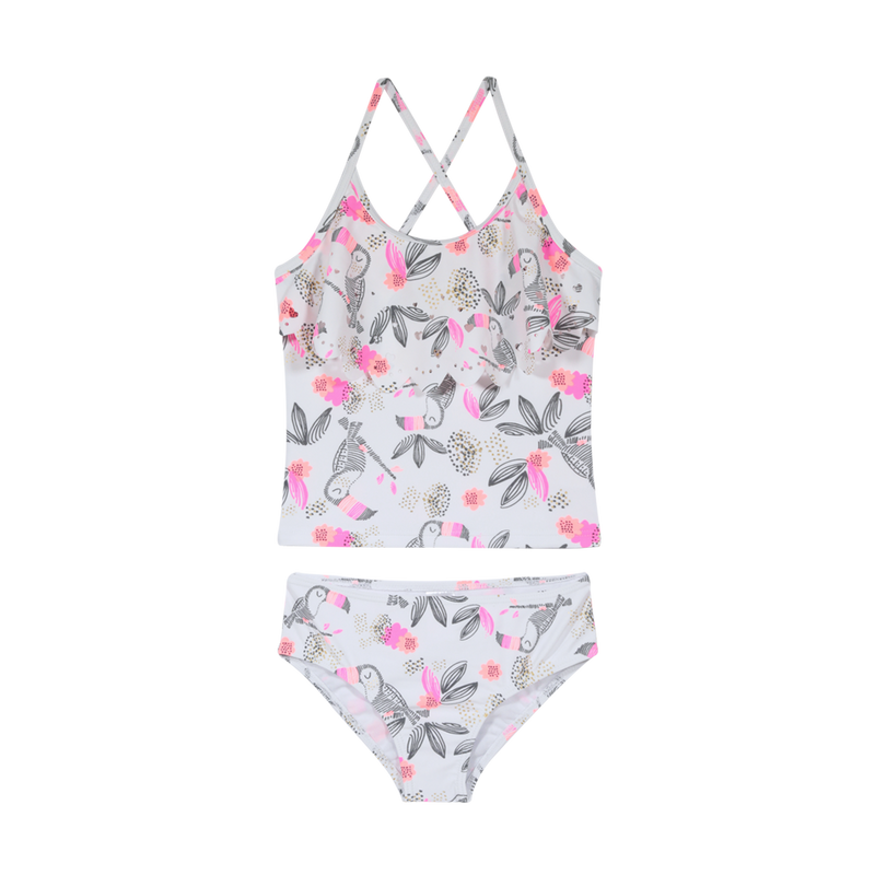 TRAJE DE BAÑO NIÑA TANKINI UV30+ H2O WEAR BLANCO - 2