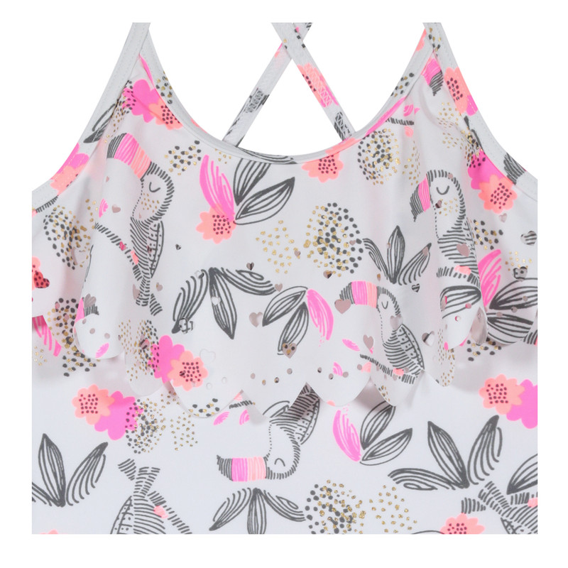 TRAJE DE BAÑO NIÑA TANKINI UV30+ H2O WEAR BLANCO - 3