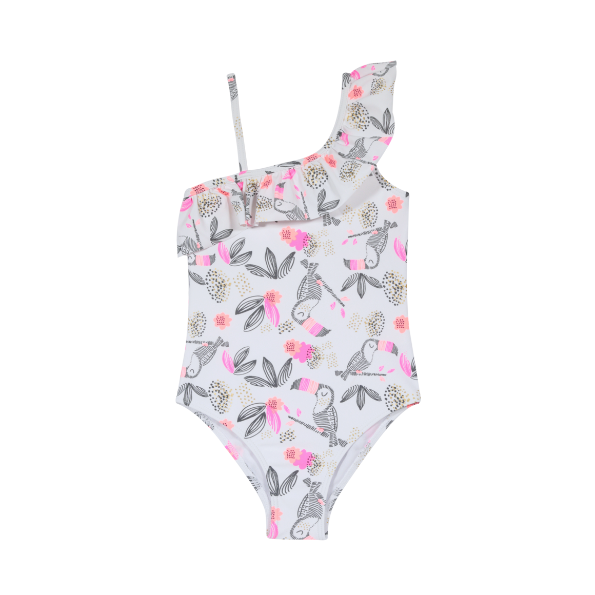 TRAJE DE BAÑO NIÑA ENTERO UV30+ H2O WEAR BLANCO - 1