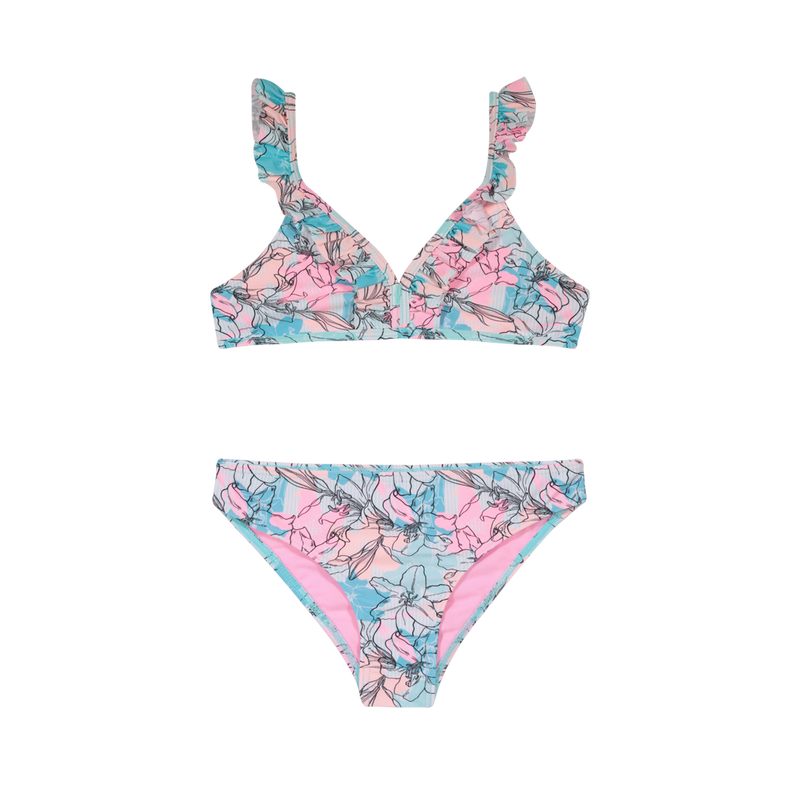 TRAJE DE BAÑO TEENS NIÑA BIKINI UV30+ H2O WEAR CORAL - 1