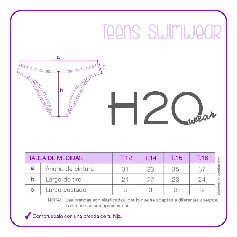TRAJE DE BAÑO TEENS NIÑA TANKINI UV30+ H2O WEAR - 4