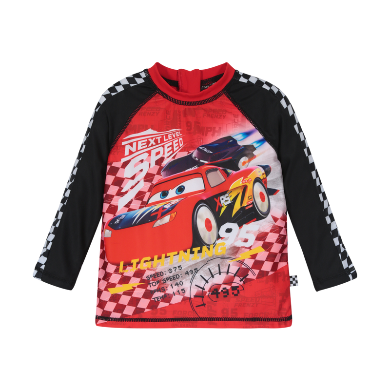 POLERA BEBE NIÑO DISNEY ROJO UV 50 MANGA LARGA CARS - 1