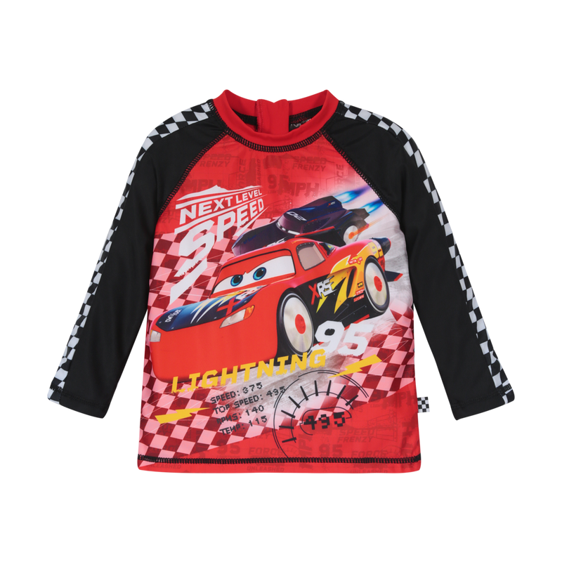 POLERA BEBE NIÑO DISNEY ROJO UV 50 MANGA LARGA CARS - 1