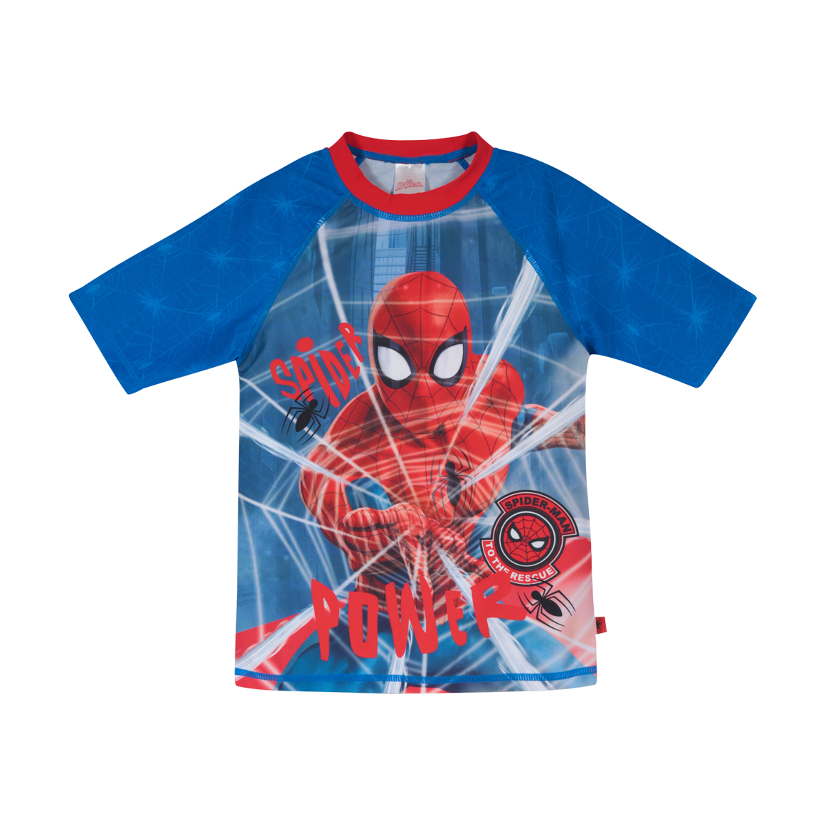 POLERA NIÑO MANGA CORTA UV 50+ DISNEY SPIDERMAN AZUL - 1