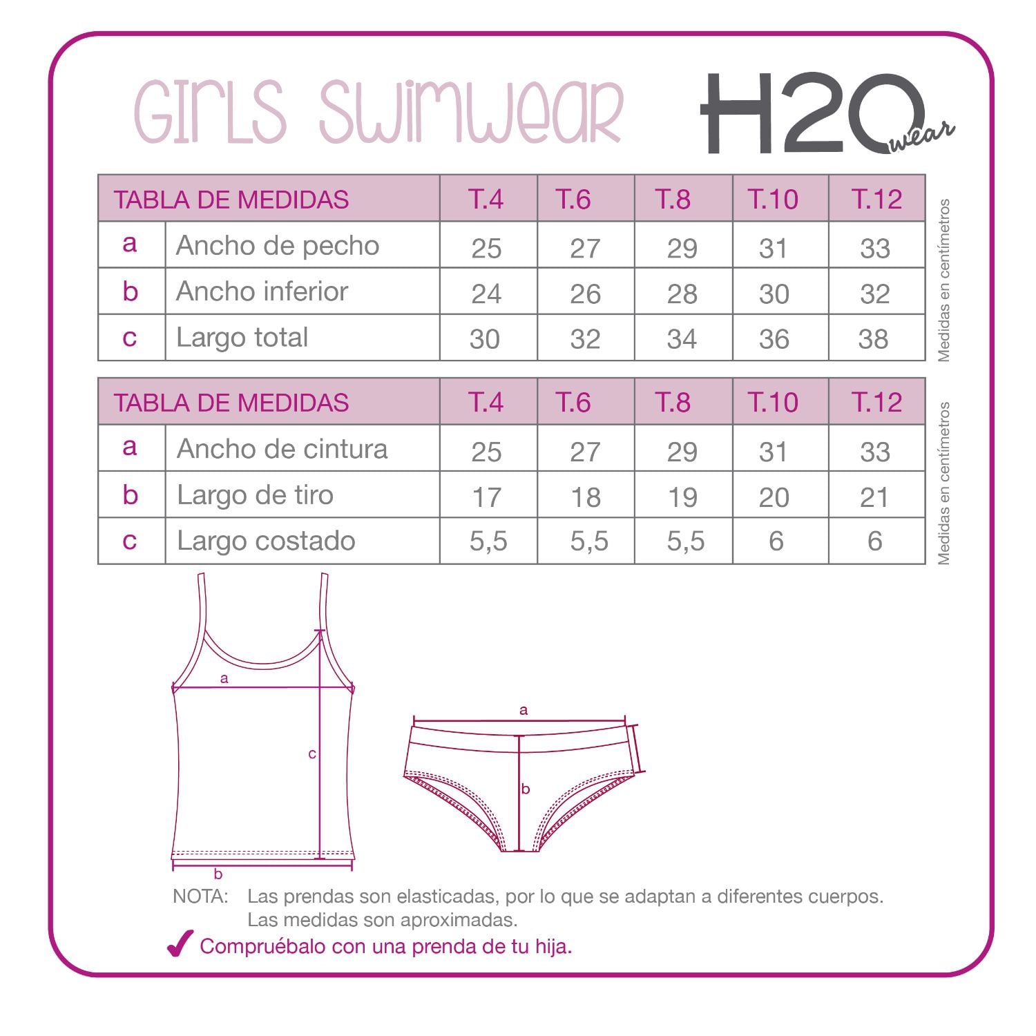 TRAJE DE BAÑO NIÑA TANKINI UV30+ H2O WEAR ROJO - 1